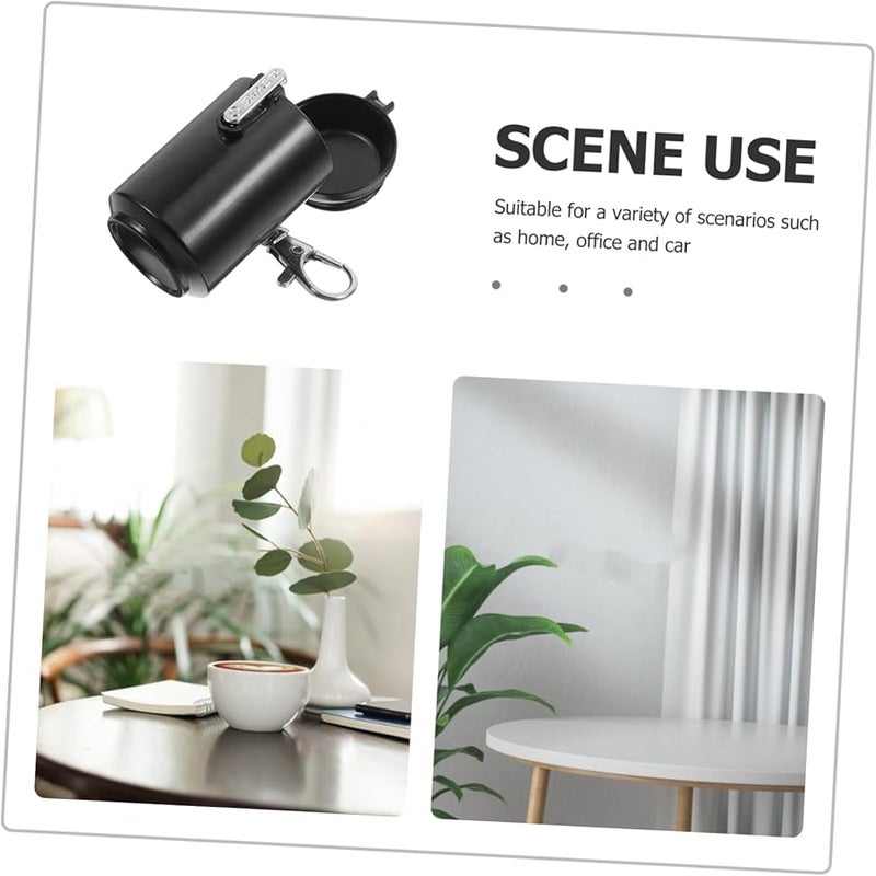 حامل سجائر محمول كبير محكم الإغلاق بغطاء محكم لمنع الدخان للسفر في الهواء الطلق - Image 3